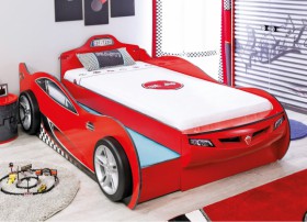 CARBED Кровать-машина Coupe с выдвижной кроватью Red 20.03.1306.00 в Ачинске - achinsk.katalogmebeli.com | фото