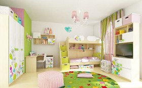 Детская комната Флёр (Белый/корпус Клен) в Ачинске - achinsk.katalogmebeli.com | фото 6