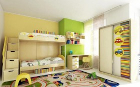 Детская комната Клаксон (Бежевый/корпус Клен) в Ачинске - achinsk.katalogmebeli.com | фото 3