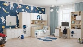 Детская комната Санни (Белый/корпус Клен) в Ачинске - achinsk.katalogmebeli.com | фото 3