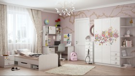 Детская комната Совушки (Белый/корпус Выбеленное дерево) в Ачинске - achinsk.katalogmebeli.com | фото 5