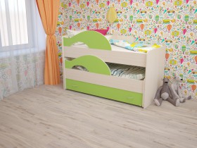 Кровать детская Радуга 1600 Млечный дуб/Венге в Ачинске - achinsk.katalogmebeli.com | фото 8