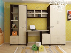 Детская Студент Комплект мебели (Дуб сонома/Белый) в Ачинске - achinsk.katalogmebeli.com | фото 1