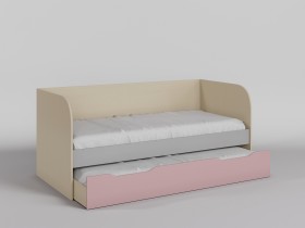 Диван-кровать Грэйси (Розовый/Серый/корпус Клен) в Ачинске - achinsk.katalogmebeli.com | фото