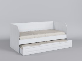 Диван-кровать Классика (Белый/корпус Выбеленное дерево) в Ачинске - achinsk.katalogmebeli.com | фото