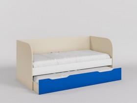 Диван-кровать Скай (Синий/Белый/корпус Клен) в Ачинске - achinsk.katalogmebeli.com | фото