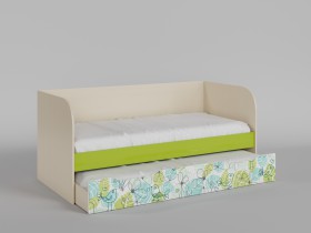 Диван-кровать Твит (Зеленый/корпус Клен) в Ачинске - achinsk.katalogmebeli.com | фото
