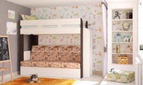 Кровать с диваном 75 Карамель Атлант (Венге Магия /Сосна Карелия/Савана) в Ачинске - achinsk.katalogmebeli.com | фото 1