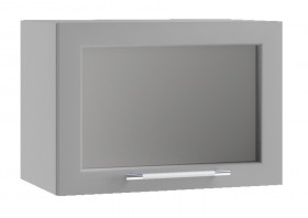 Кёльн ШВГС 500 Шкаф верхний горизонтальный со стеклом (Софт бланж/корпус Белый) в Ачинске - achinsk.katalogmebeli.com | фото