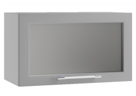 Кёльн ШВГС 600 Шкаф верхний горизонтальный со стеклом (Софт бланж/корпус Белый) в Ачинске - achinsk.katalogmebeli.com | фото