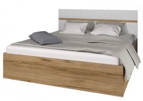 Ким кровать 1,4 (Дуб сонома/белый глянец) в Ачинске - achinsk.katalogmebeli.com | фото