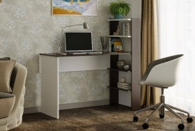 Компьютерный стол №3 (Венге/Белый) в Ачинске - achinsk.katalogmebeli.com | фото 1