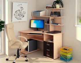 Компьютерный стол Форест NEW (венге/лоредо) в Ачинске - achinsk.katalogmebeli.com | фото