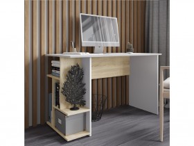 Компьютерный стол СКМ-6 белый/дуб сонома в Ачинске - achinsk.katalogmebeli.com | фото