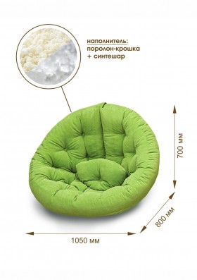 Кресло для отдыха "Форест" (велюр текстура лайм)/осн. в Ачинске - achinsk.katalogmebeli.com | фото 8