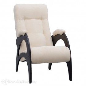 Кресло для отдыха Неаполь Модель 9 без лозы (Венге-эмаль/Ткань Ваниль Verona Vanilla) в Ачинске - achinsk.katalogmebeli.com | фото