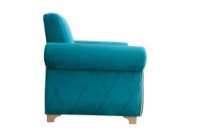 Кресло для отдыха "Порто" (велюр киви бирюза / микровельвет крем) в Ачинске - achinsk.katalogmebeli.com | фото 6