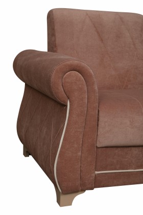 Кресло для отдыха "Порто" (велюр киви корица / микровельвет крем) в Ачинске - achinsk.katalogmebeli.com | фото 3