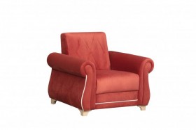 Кресло для отдыха "Порто" (микровелюр Гавайи бордо / микровельвет крем)/осн. в Ачинске - achinsk.katalogmebeli.com | фото