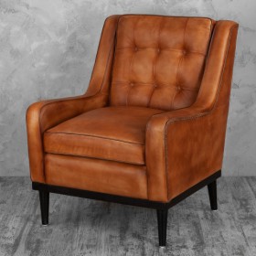 Кресло кожаное Элегант (Бордовый) в Ачинске - achinsk.katalogmebeli.com | фото 2