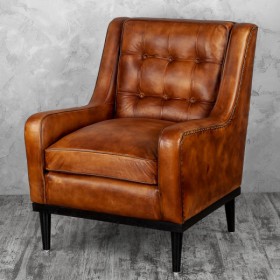 Кресло кожаное Элегант (Бордовый) в Ачинске - achinsk.katalogmebeli.com | фото 4