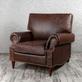 Кресло кожаное Лофт Аристократ (ширина 1100 мм) в Ачинске - achinsk.katalogmebeli.com | фото