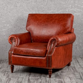 Кресло кожаное Лофт Аристократ (кожа буйвола) в Ачинске - achinsk.katalogmebeli.com | фото 1