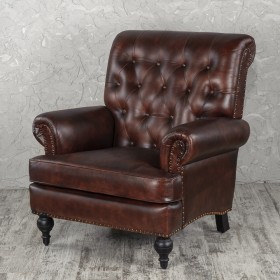 Кресло кожаное Лофт Чарльз в Ачинске - achinsk.katalogmebeli.com | фото