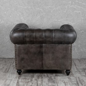 Кресло кожаное Лофт Честер (акация) в Ачинске - achinsk.katalogmebeli.com | фото 7