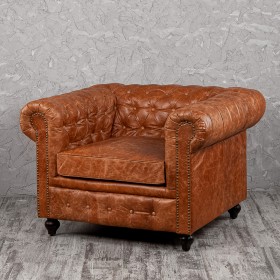Кресло кожаное Лофт Честер (кожа буйвола) в Ачинске - achinsk.katalogmebeli.com | фото