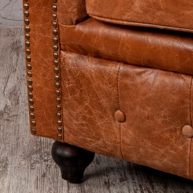 Кресло кожаное Лофт Честер (кожа буйвола) в Ачинске - achinsk.katalogmebeli.com | фото 3