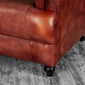 Кресло кожаное Лофт Честер-Нью (Коричневый) в Ачинске - achinsk.katalogmebeli.com | фото 4