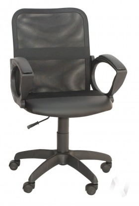 Кресло компьютерное Элегия М2 (черный/ткань сетка черная) в Ачинске - achinsk.katalogmebeli.com | фото