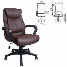 Кресло офисное BRABIX Enter EX-511 (коричневый) в Ачинске - achinsk.katalogmebeli.com | фото 1