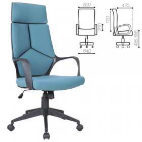 Кресло офисное BRABIX Prime EX-515 (голубая ткань) в Ачинске - achinsk.katalogmebeli.com | фото