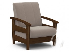 Кресло для отдыха Омега (орех лак/CATANIA COCOA) в Ачинске - achinsk.katalogmebeli.com | фото