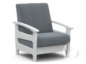 Кресло для отдыха Омега (снег лак/CATANIA SILVER) в Ачинске - achinsk.katalogmebeli.com | фото 1
