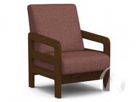 Кресло отдыха Вега-34 (орех лак/UNO BERRY) в Ачинске - achinsk.katalogmebeli.com | фото