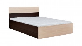 Кровать 0,8м Юнона с настилом (Венге / Дуб) в Ачинске - achinsk.katalogmebeli.com | фото