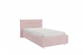 Кровать 0.9 Альба с основанием (Нежно-розовый велюр) в Ачинске - achinsk.katalogmebeli.com | фото