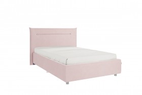 Кровать 1,2 Альба с основанием (Нежно-розовый велюр) в Ачинске - achinsk.katalogmebeli.com | фото