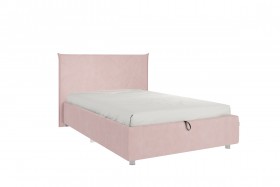 Кровать 1,2 Квест (Нежно-розовый велюр/под-мех) в Ачинске - achinsk.katalogmebeli.com | фото 1