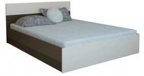 Кровать 1,2м Юнона с настилом (Венге / Дуб) в Ачинске - achinsk.katalogmebeli.com | фото 2