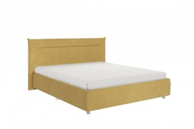 Кровать 1,6 Альба с основанием (Медовый велюр) в Ачинске - achinsk.katalogmebeli.com | фото