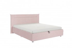 Кровать 1,6 Альба (Нежно-розовый велюр/под-мех) в Ачинске - achinsk.katalogmebeli.com | фото