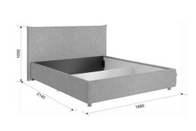 Кровать 1,6 Квест с подъемным механизмом (Топаз велюр) купить в Ачинске - achinsk.katalogmebeli.com | фото 2