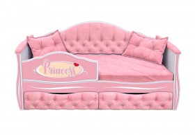 Кровать 160 серии Иллюзия 2 ящика 15 Бледно-розовый (подушки) в Ачинске - achinsk.katalogmebeli.com | фото