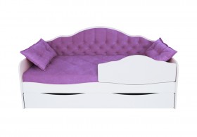 Кровать 170 серии Иллюзия Лайт 1 ящик 32 Фиолетовый (подушки) в Ачинске - achinsk.katalogmebeli.com | фото