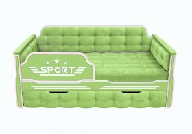 Кровать 170 серии Спорт 1 ящик 81 Фисташка (мягкие боковые накладки) в Ачинске - achinsk.katalogmebeli.com | фото