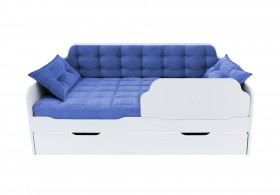 Кровать 170 серии Спорт Лайт 1 ящик 85 Синий (подушки) в Ачинске - achinsk.katalogmebeli.com | фото
